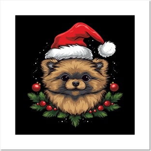 Pomeranian Christmas Posters and Art